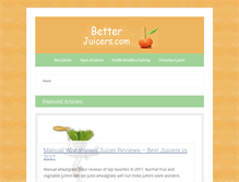 Tablet Screenshot of betterjuicers.com